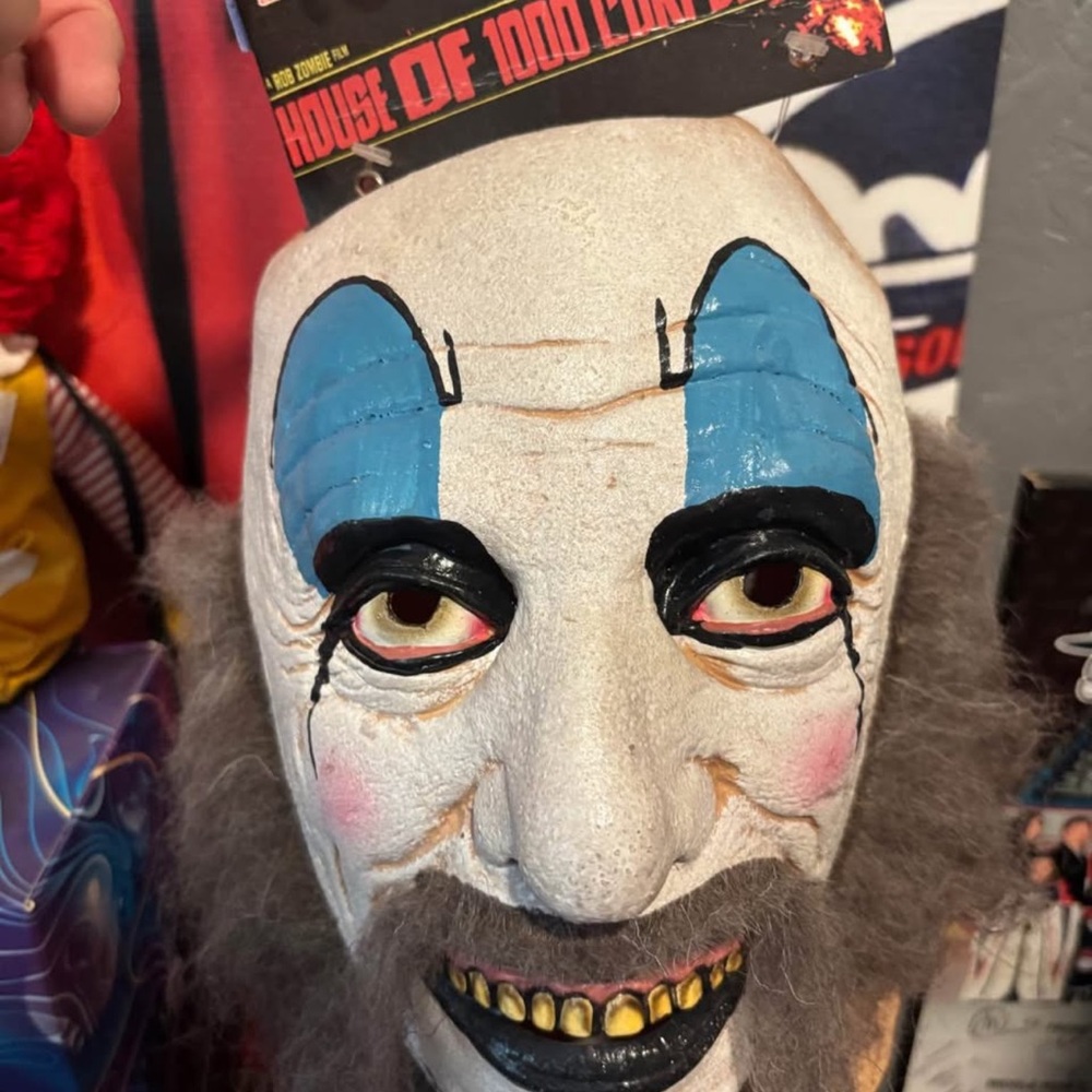 Captan Spaulding Mask with Blue and White Details
